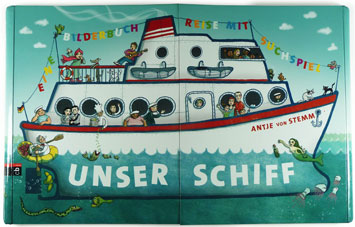 UNSER SCHIFF; Wimmel-Klapp-Bilderbuch mit Suchspiel